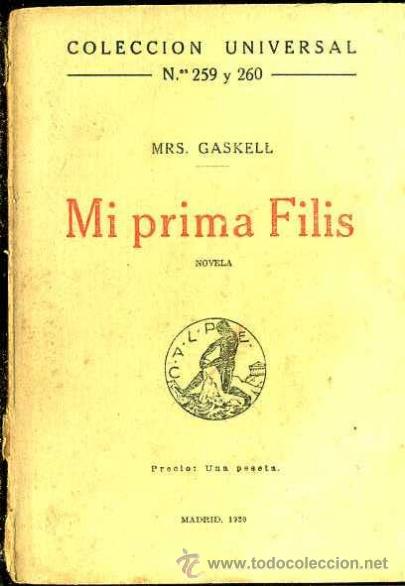 Libros antiguos: Mrs. GASKELL : MI PRIMA FILIS (CALPE, 1920) - Foto 1