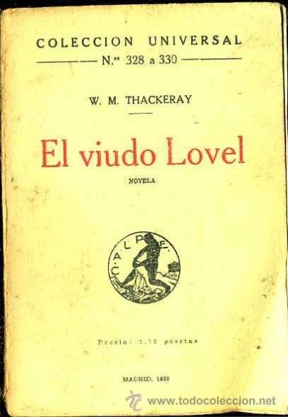 Libros antiguos: W. THACKERAY : EL VIUDO LOVEL (CALPE, 1920) - Foto 1
