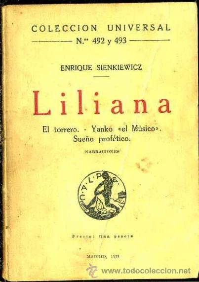 Libros antiguos: SIENCKIEWICZ : LILIANA (CALPE, 1921) - Foto 1