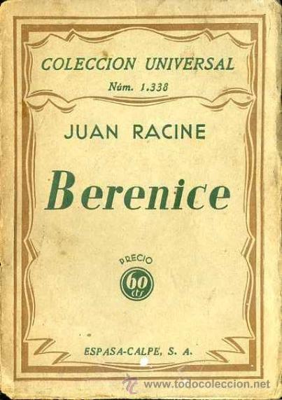Libros antiguos: RACINE : BERENICE (ESPASA CALPE, 1934) - Foto 1