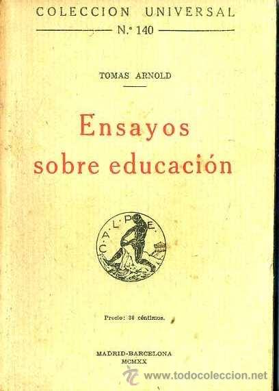 Libros antiguos: ARNOLD : ENSAYOS SOBRE EDUCACI&Oacute;N (CALPE, 1920) - Foto 1