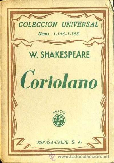 Libros antiguos: SHAKESPEARE : CORIOLANO (ESPASA CALPE, 1930) - Foto 1