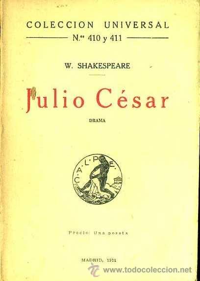 Libros antiguos: SHAKESPEARE : JULIO C&Eacute;SAR (CALPE, 1921) - Foto 1