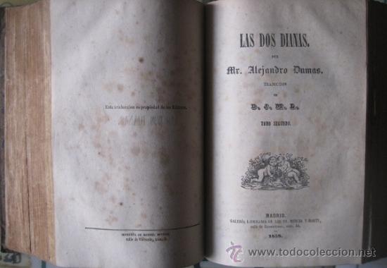 Libros antiguos: LAS DOS DIANAS. Alejandro Dumas 1858 - Foto 5