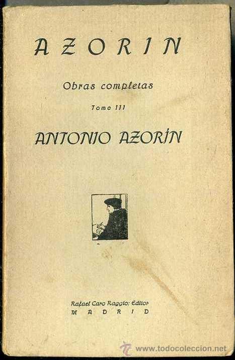 Libros antiguos: AZORIN : ANTONIO AZORIN (CARO RAGGIO, 1920) - Foto 1