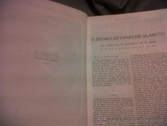 Libros antiguos: Obras completas de don P.A.de Alarc&oacute;n 1943 - Foto 6