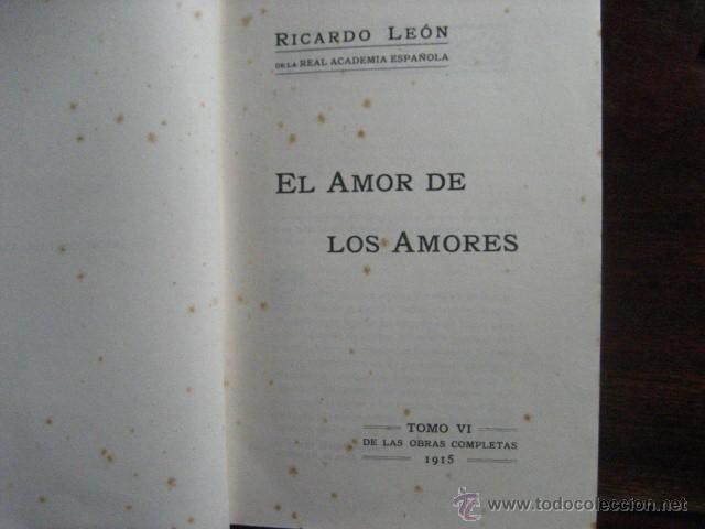Libros antiguos: Obras completas ricardo leon 7 tomos, 1915, - Foto 18