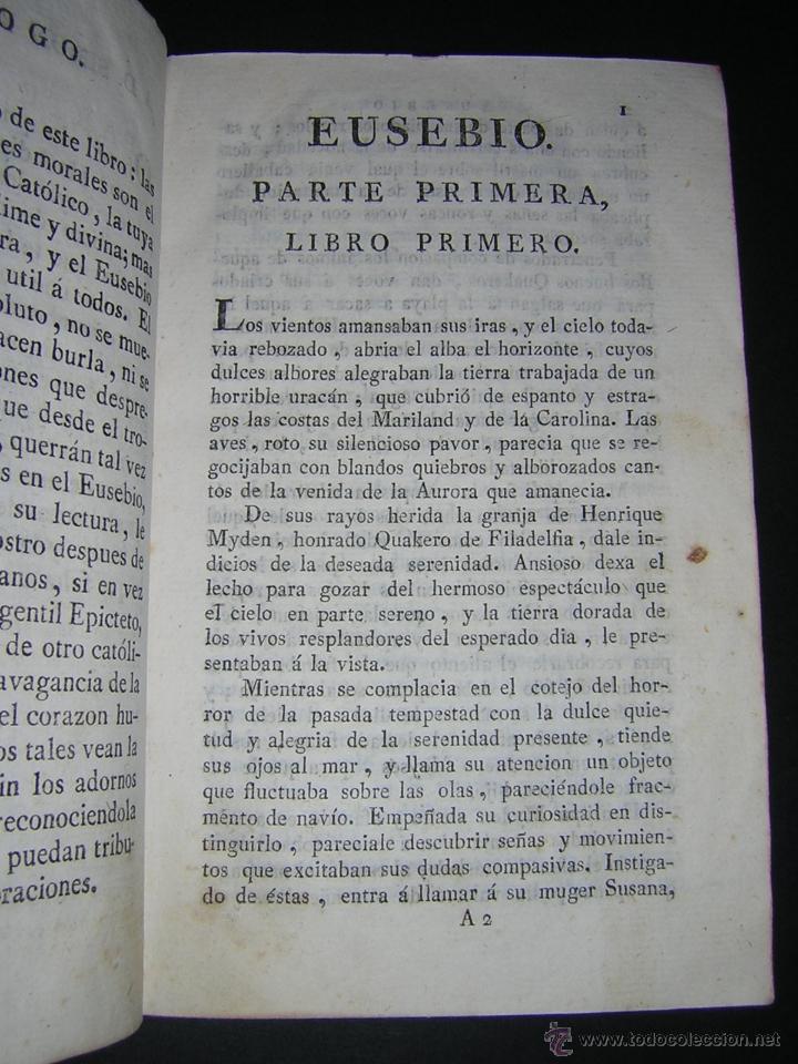 Libros antiguos: 1793 - DON PEDRO DE MONTENGON - EUSEBIO - 4 TOMOS COMPLETO - Foto 3