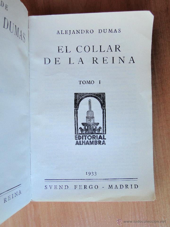 Libros antiguos: EL COLLAR DE LA REINA. 1933 - Foto 3