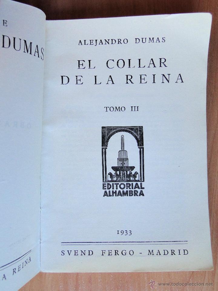 Libros antiguos: EL COLLAR DE LA REINA. 1933 - Foto 4