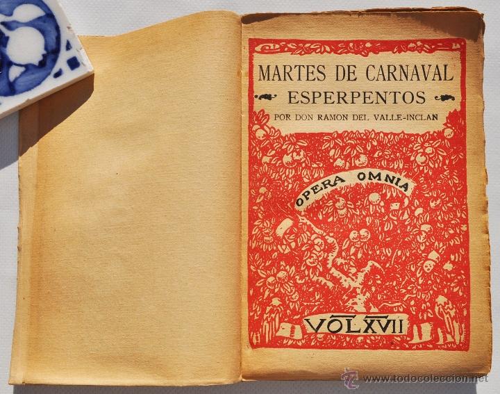 Libros antiguos: MARTES DE CARNAVAL. ESPERPENTOS. RAM&Oacute;N DEL VALLE-INCLAN, 1930 - Foto 3