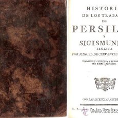 Libros antiguos: HISTORIA DE LOS TRABAJOS DE PERSILES Y SIGISMUNDA – AÑO 1768. Lote 43581399