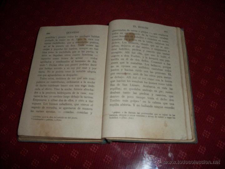 Libros antiguos: EL BUSC&Oacute;N. El Busc&oacute;n. Quevedo. Pr&oacute;logo y notas de A. Castro. - Foto 3