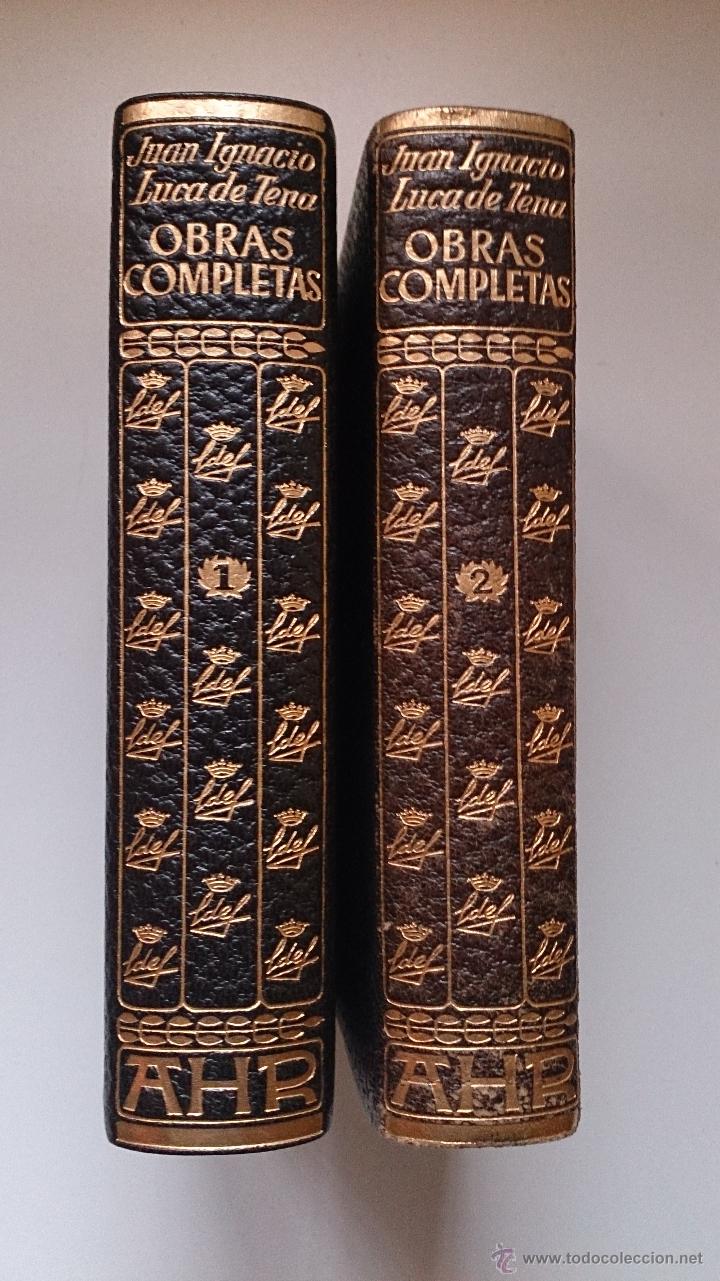 Libros antiguos: OBRAS COMPLETAS. JUAN IGNACIO LUCA DE TENA. AHR - Foto 1