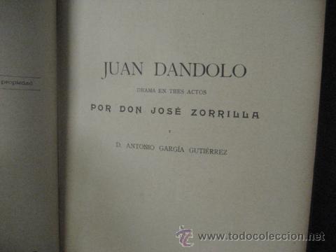 Libros antiguos: obras completas de jose Zorrilla, Delgado ed 1905, 3 tomos, ref  E1 - Foto 6