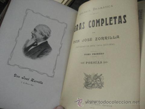 Libros antiguos: obras completas de jose Zorrilla, Delgado ed 1905, 3 tomos, ref  E1 - Foto 10