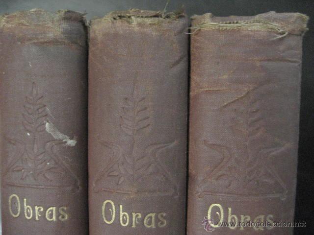 Libros antiguos: obras completas de jose Zorrilla, Delgado ed 1905, 3 tomos, ref  E1 - Foto 14