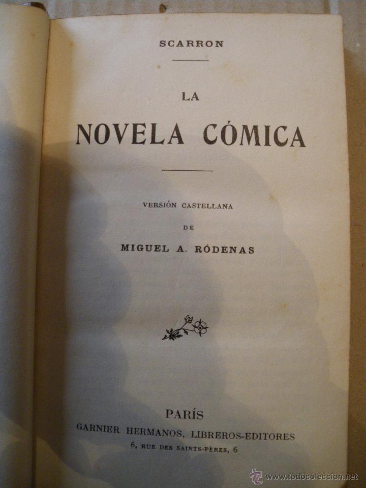 Libros antiguos: LA NOVELA COMICA. SCARRON. - Foto 2