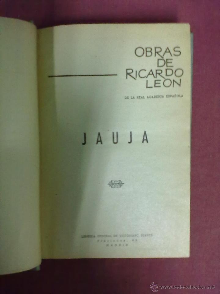 Libros antiguos: OBRAS DE RICARDO LEON JAUJA - Foto 2