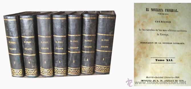 Libros antiguos: EL JUD&Iacute;O ERRANTE (7 vol&uacute;menes) SUE, Eugenio. 1848 - Foto 1