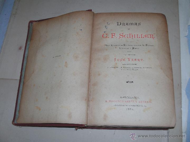 Libros antiguos: C.F. SCHILLER - DRAMAS - Foto 2