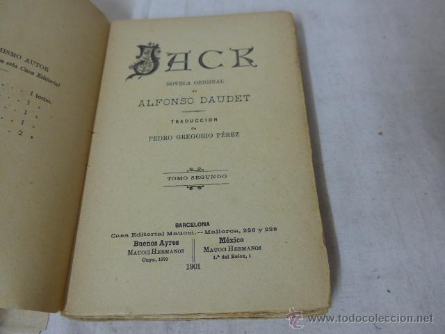 Libros antiguos: Libro Jack, novela, barcelona 1901 - Foto 3