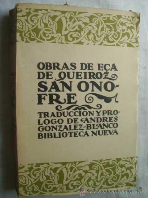 Libros antiguos: SAN ONOFRE. DE QUEIROZ, E&ccedil;a. Biblioteca Nueva - Foto 1