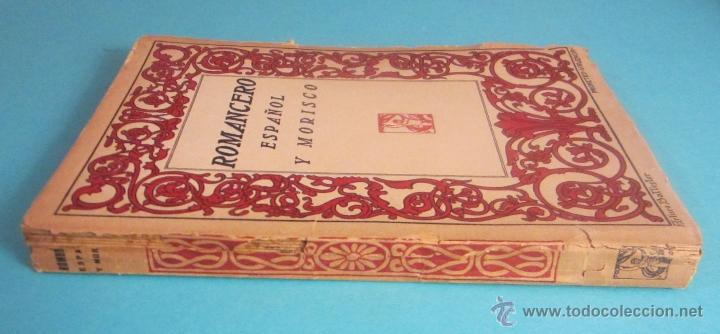 Libros antiguos: ROMANCERO ESPA&Ntilde;OL Y MORISCO. CUBIERTA DE ARTURO BALLESTER - Foto 2