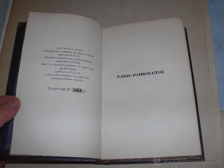 Libros antiguos: PAUL MORAND -PARIS-TOMBOUCTOU - - Foto 3
