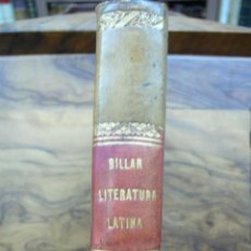 Libros antiguos: HISTORIA DE LA LITERATURA LATINA. MARTÍN VILLAR Y GARCÍA. 1866.