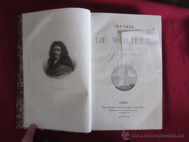 Libros antiguos: PANTHEON LITT&Eacute;RAIRE - OEUVRES COMPLETES DE MOLI&Egrave;RE - 1838 - Foto 4