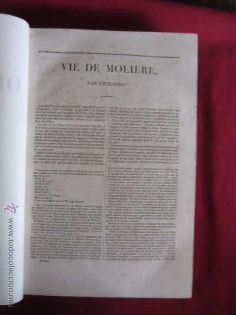 Libros antiguos: PANTHEON LITT&Eacute;RAIRE - OEUVRES COMPLETES DE MOLI&Egrave;RE - 1838 - Foto 6