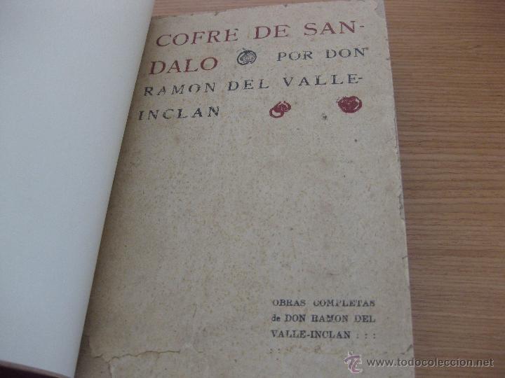 Libros antiguos: COFRE DE SANDALO VALLE INCLAN 1909 - Foto 3