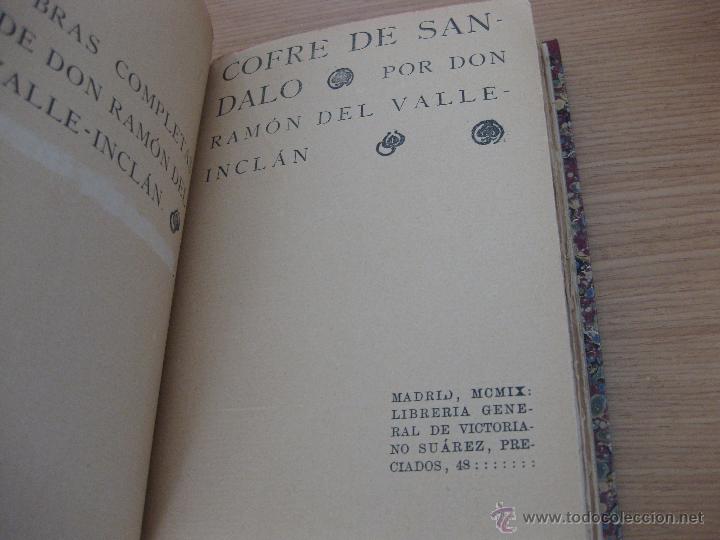 Libros antiguos: COFRE DE SANDALO VALLE INCLAN 1909 - Foto 5