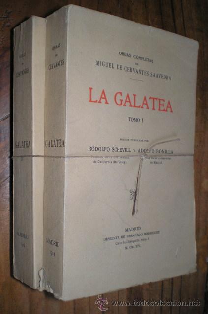 Libros antiguos: CERVANTES: LA GALATEA. 2 VOLS. 1914 - Foto 1