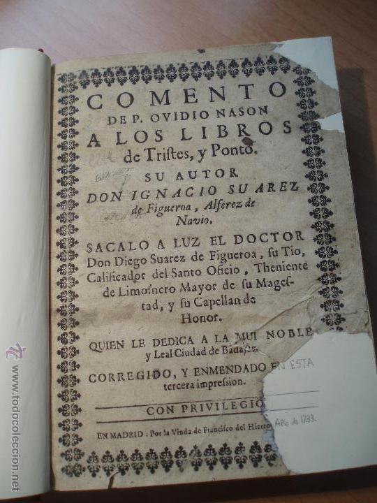 Libros antiguos: Ovidio: Tristes y Ponto, 1733 - Foto 1