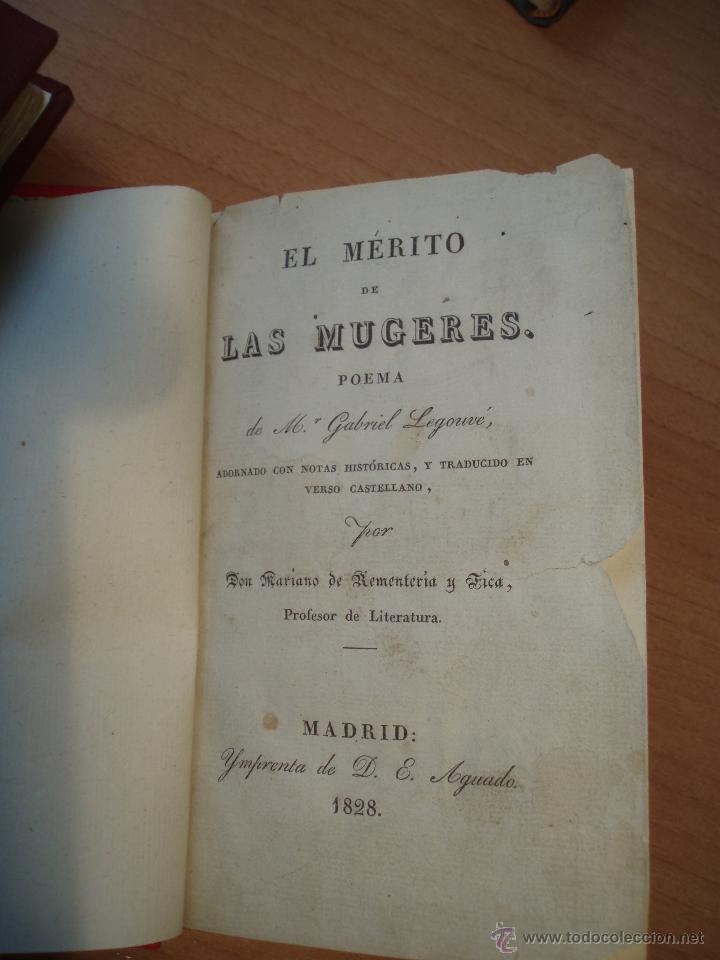 Libros antiguos: M&eacute;rito de las mujeres, 1828 - Foto 1