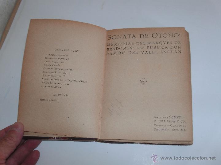 Libros antiguos: SONATA DE OTO&Ntilde;O - MARQUES DE BRADOMIN - - Foto 1