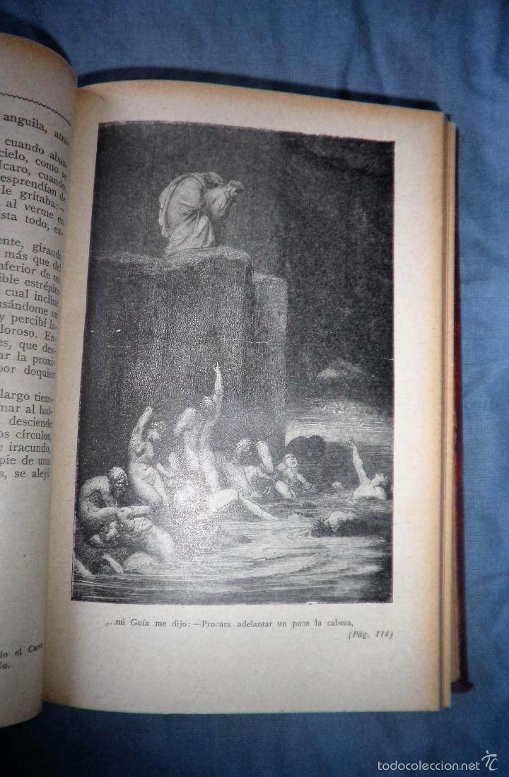 Libros antiguos: LA DIVINA COMEDIA - DANTE ALIGHIERI - AÑO 1921 - BELLOS GRABADOS DE DORÉ. - Foto 6 - 95721798