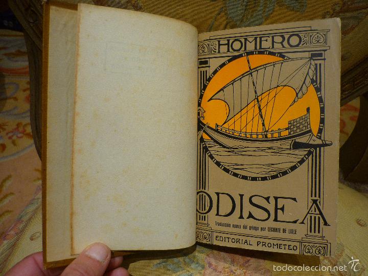 Libros antiguos: LA ODISEA, DE HOMERO. DOS TOMOS. COMPLETO. - Foto 5