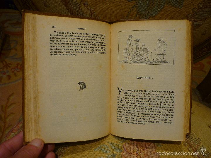 Libros antiguos: LA ODISEA, DE HOMERO. DOS TOMOS. COMPLETO. - Foto 8
