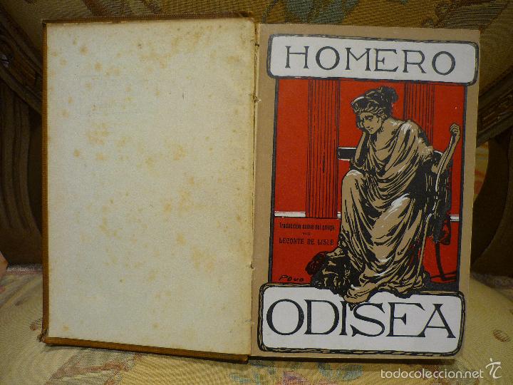 Libros antiguos: LA ODISEA, DE HOMERO. DOS TOMOS. COMPLETO. - Foto 9