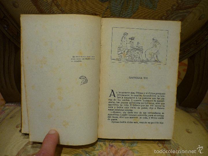 Libros antiguos: LA ODISEA, DE HOMERO. DOS TOMOS. COMPLETO. - Foto 11