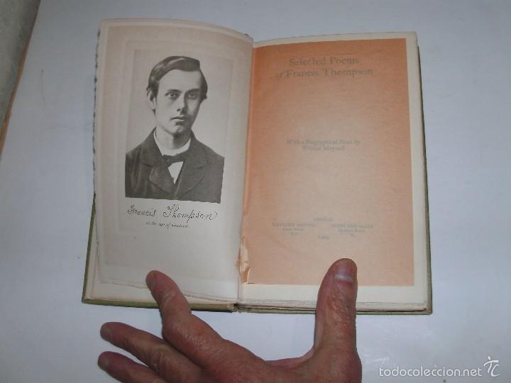 Libros antiguos: FRANCIS THOMPSON - SELECTED POEMS - - Foto 2