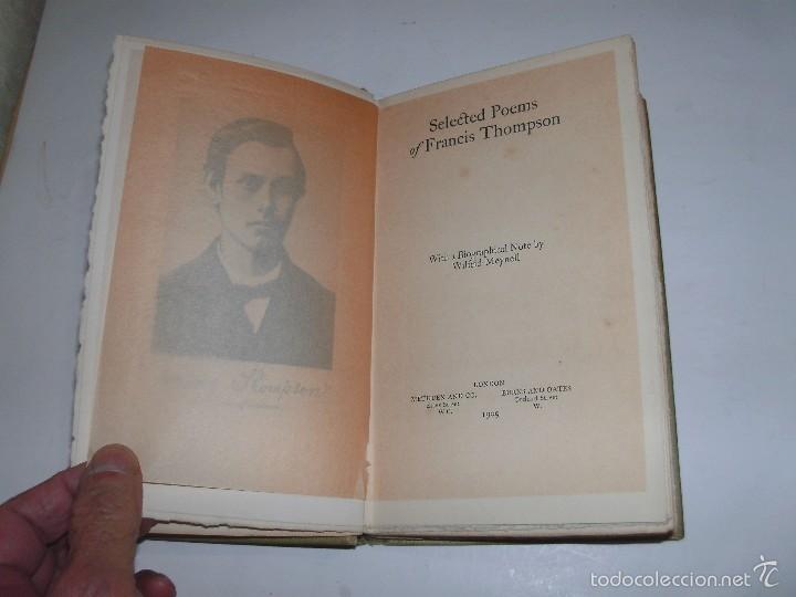 Libros antiguos: FRANCIS THOMPSON - SELECTED POEMS - - Foto 3