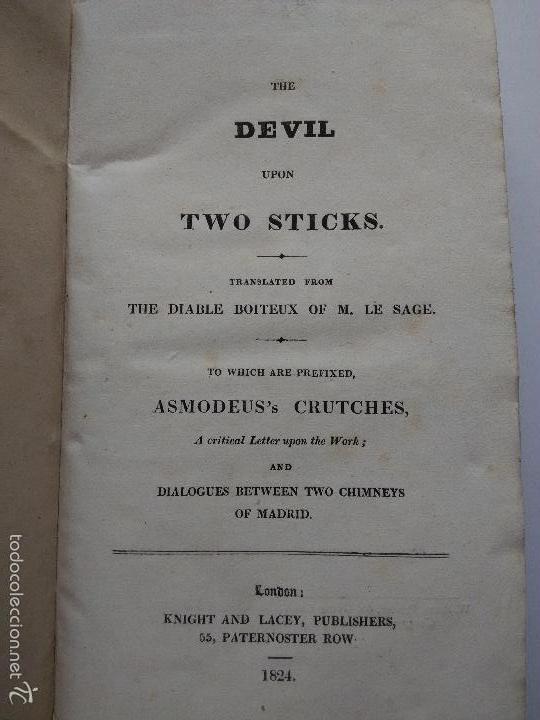 Libros antiguos: Le Sage &ndash; THE DEVIL UPON TWO STICKS .1824 - Foto 5