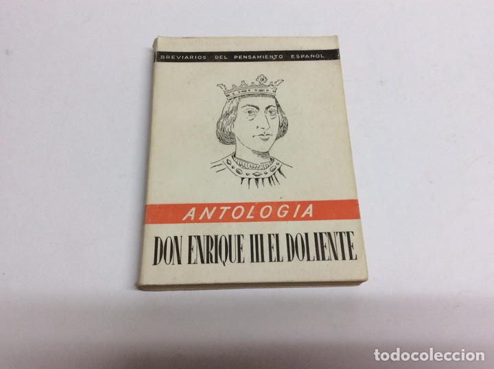 Libros antiguos: antologia , Don Enrique III el Doliente - Foto 1