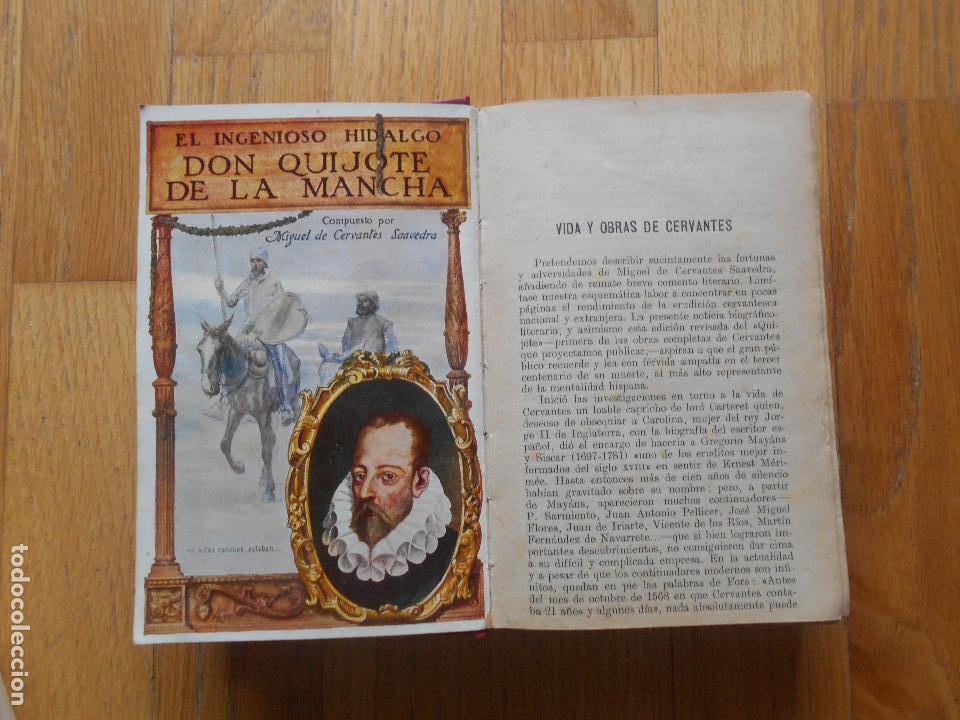 Libros antiguos: DON QUIJOTE DE LA MANCHA, Ramon Sopena, Edicion Centenario - Foto 1