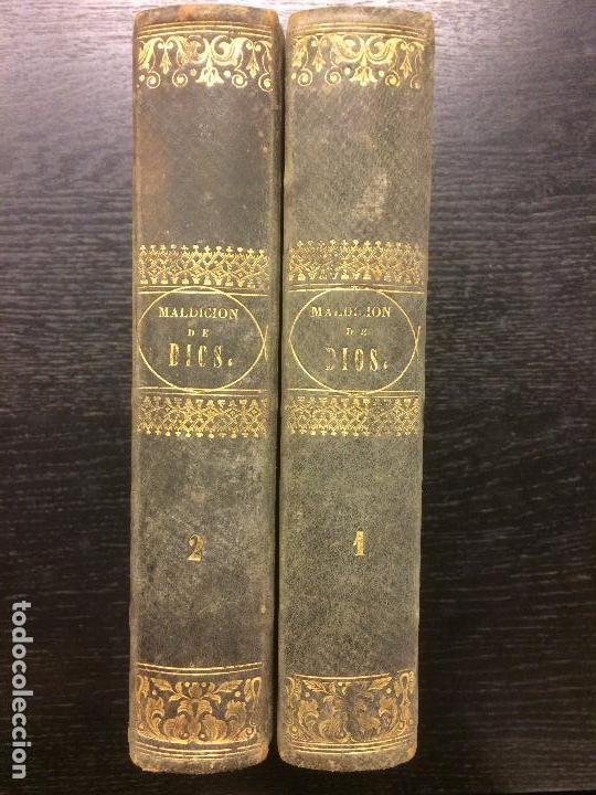 Libros antiguos: LA MALDICION DE DIOS, MANUEL FERNANDEZ GONZALEZ - Foto 2