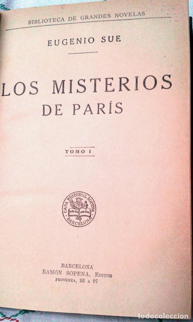 Libros antiguos: LOS MISTERIOS DE PAR&Iacute;S 1935 (1&ordf; EDICI&Oacute;N) - Foto 1